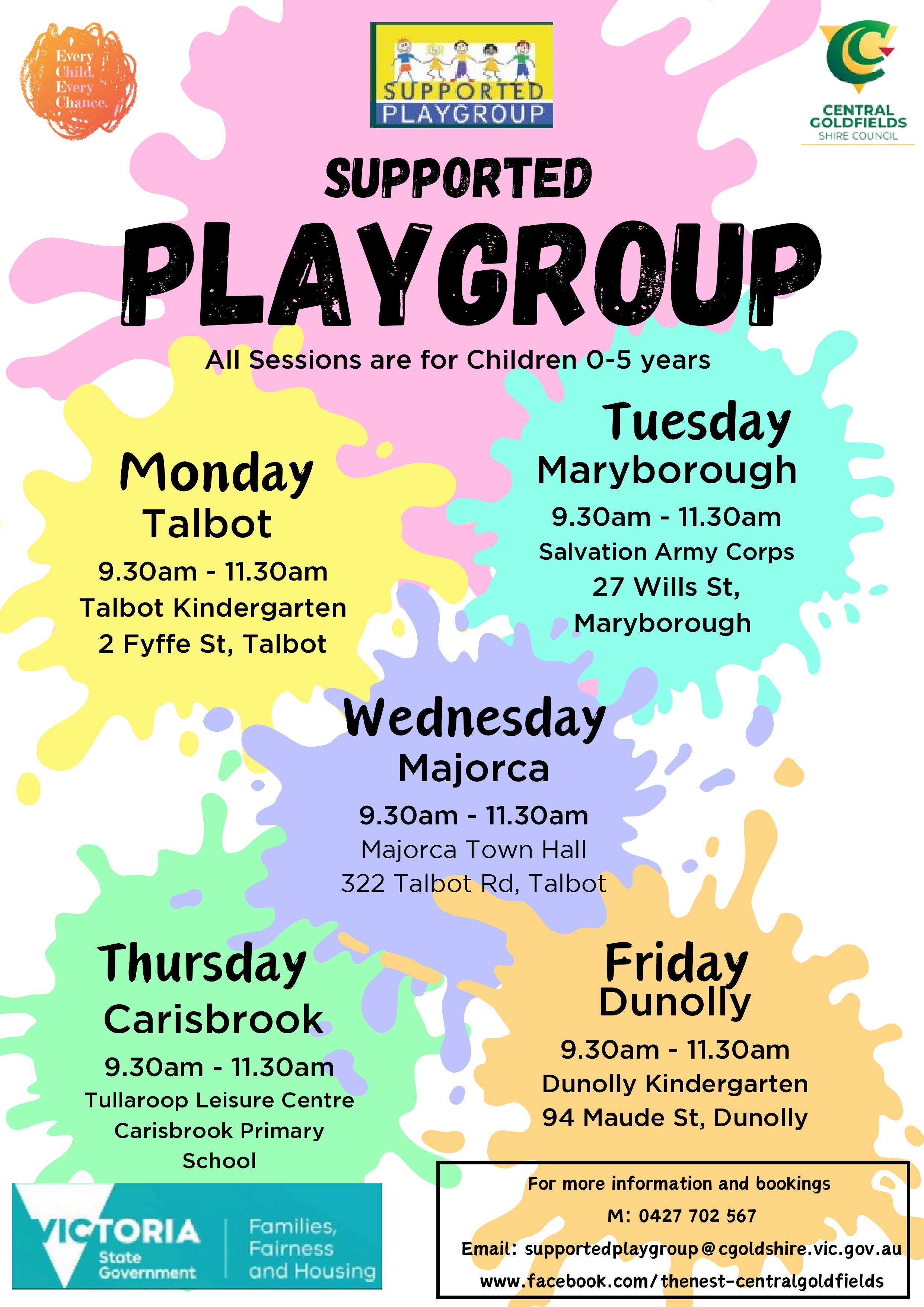 Supported Playgroup Central Goldfields Shire Council