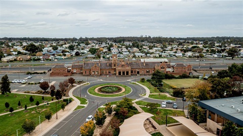 Station Complex aerial view